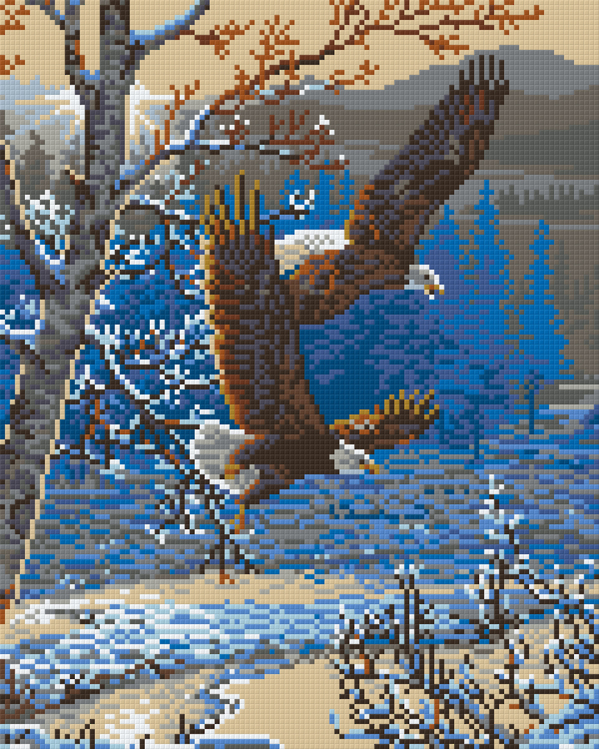 Eagle's Flight Nine [9] Baseplate PixelHobby Mini-mosaic Art Kit image 0